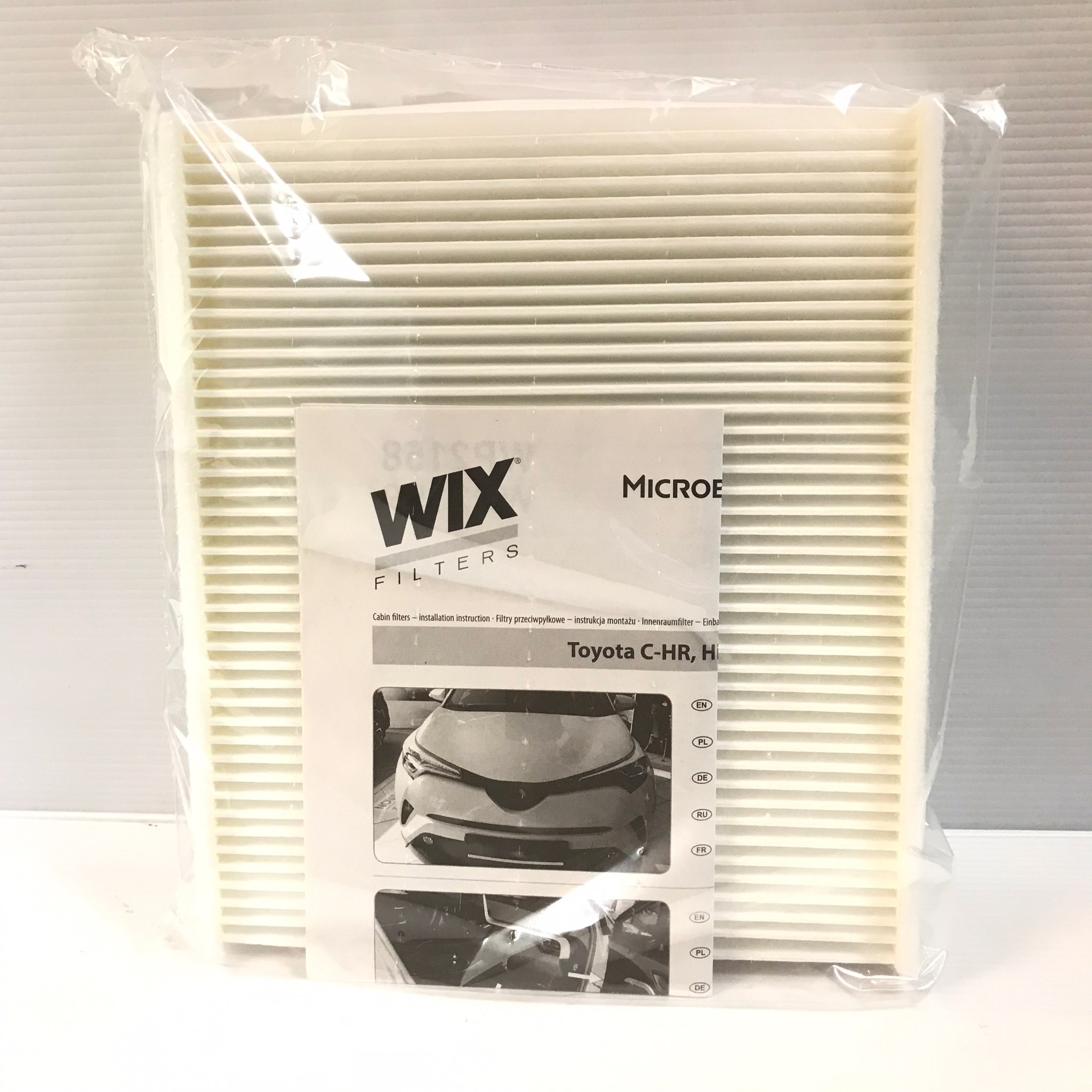 กรองแอร์ / ไส้กรองอากาศแอร์ TOYOTA REVO 2.4 / 2.8 ปี15, C-HR, PRIUS 1.8 Hybrid / New Innova ยี่ห้อ WIX โตโยต้า รีโว่ / พรีลูด WP 2158 CABIN AIR FILTER