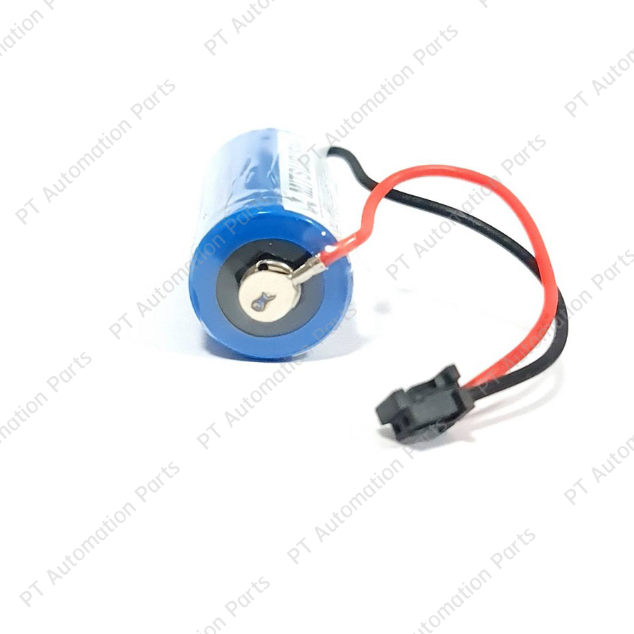 แบตเตอรี่ลิเธียมพร้อมปลั๊กชนิดไม่ชาร์จ Q6BAT CR17335SE-R 3V Battery Lithium with Plug for PLC Mitsubishi CPU Q Series (Non-Rechargeable)