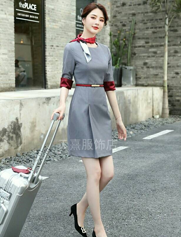 ชุดพนักงานต้อนรับ ชุดพนักงานขายเครื่องสำอาง พนักงานออฟฟิศ