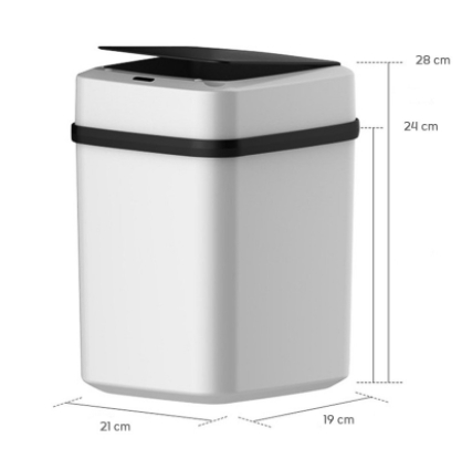 ถังขยะอัตโนมัติ ถังขยะอัจฉริยะ ถังขยะ ขนาด 12 ลิตร มีเซนเซอร์เปิด-ปิด ป้องกันกลิ่นและเชื้อโรค สะอาด สะดวก ปลอดภัย