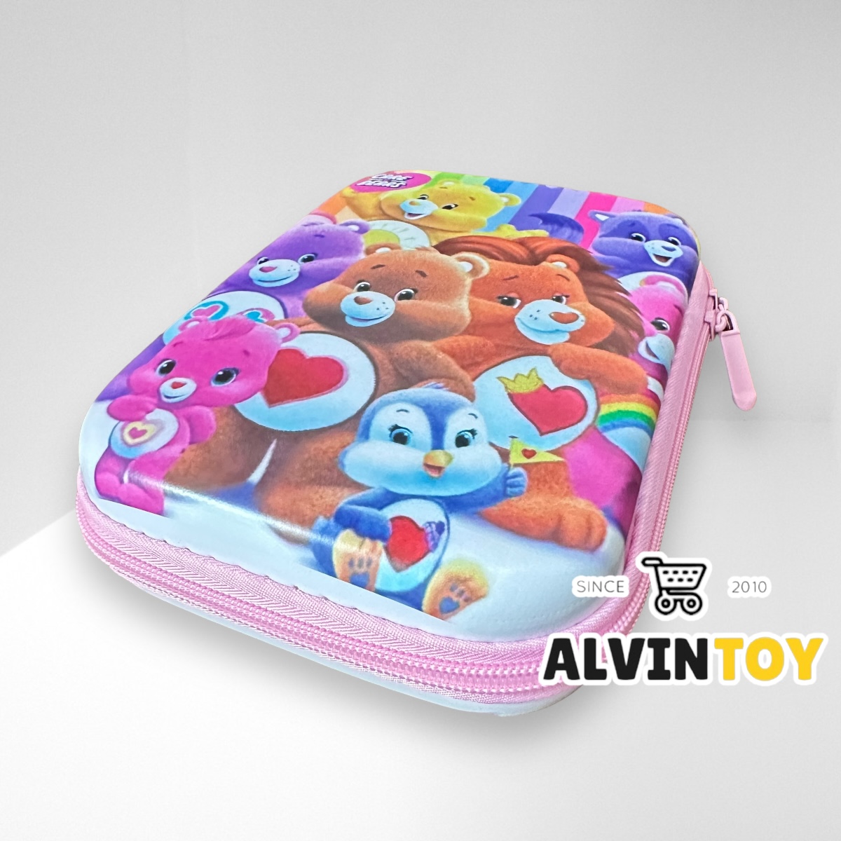 กระเป๋าดินสอไฟเบอร์ซิปรอบ CARE BEARS ตุ๊กตาแคร์แบร์