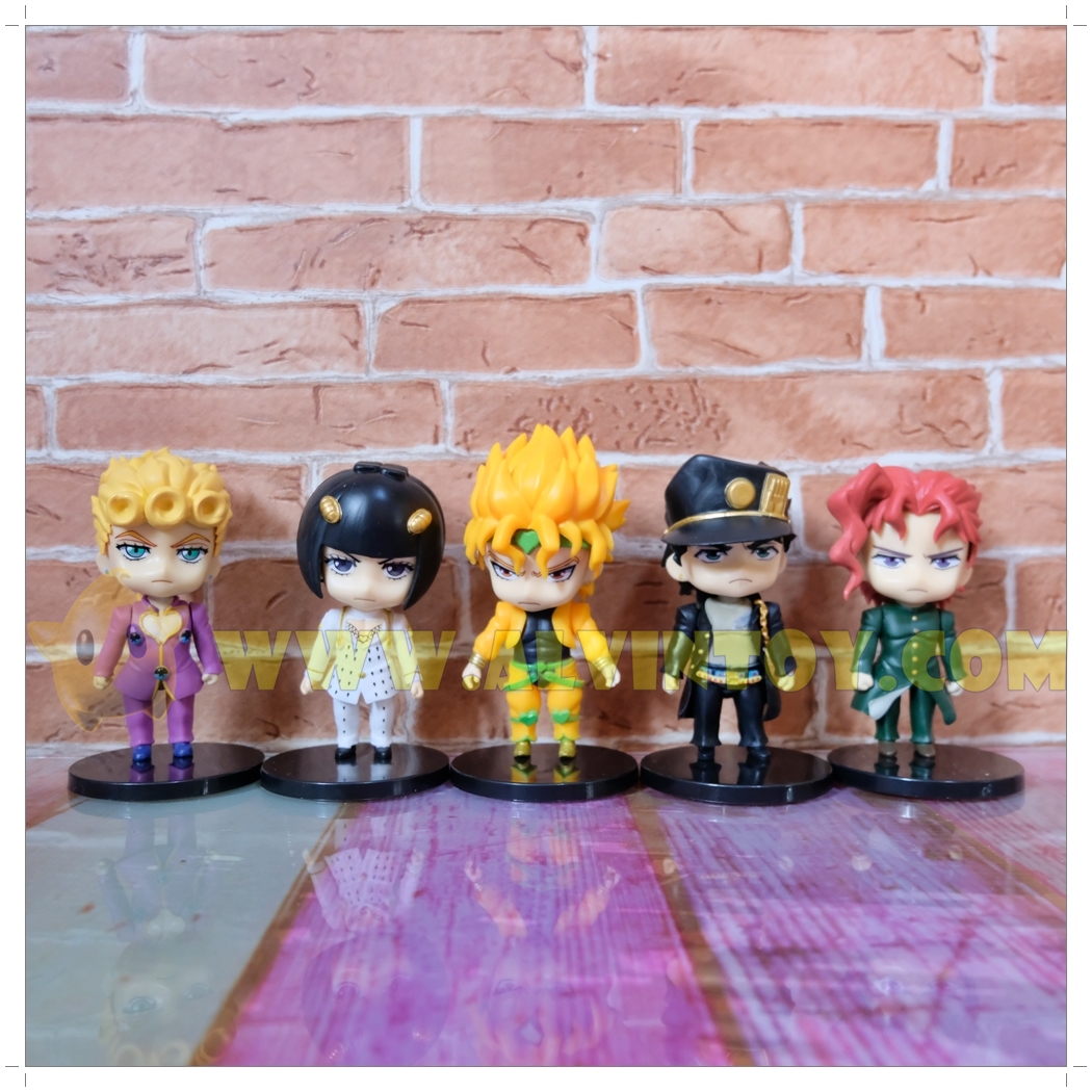 Figures JOJO Adventure Diavolo ล่าข้ามศตวรรษ เซ็ต 5 ตัว มีฐานทุกตัว งานสวย