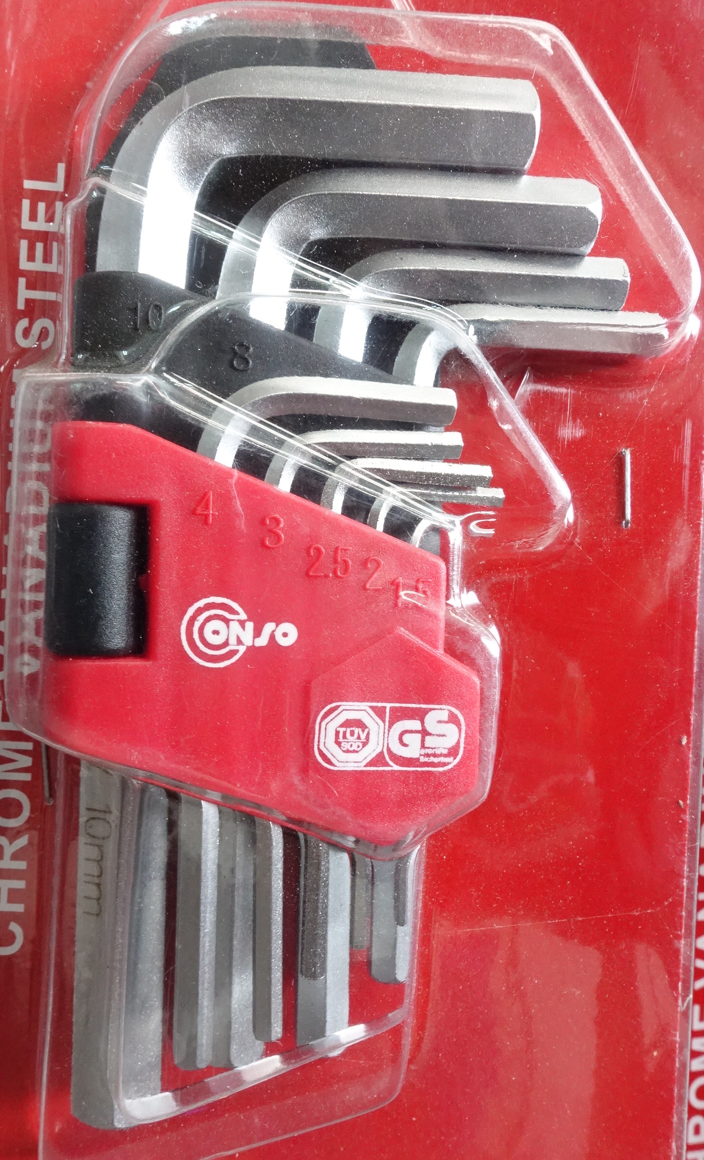 หกเหลี่ยมมิล สั้น ชุด9ตัว Conso