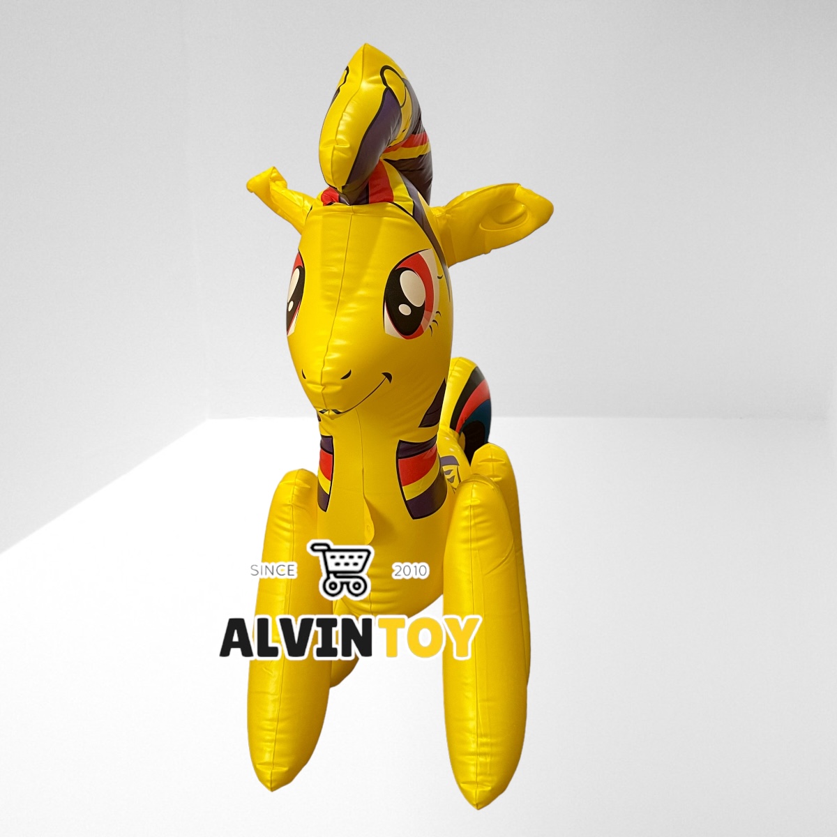 ตุ๊กตาม้าโพนี่เป่าลม สูบลม ของเด็กเล่น ขนาดความสูง 65 ซม ส่งเร็ว พร้อมส่งจากกทม.