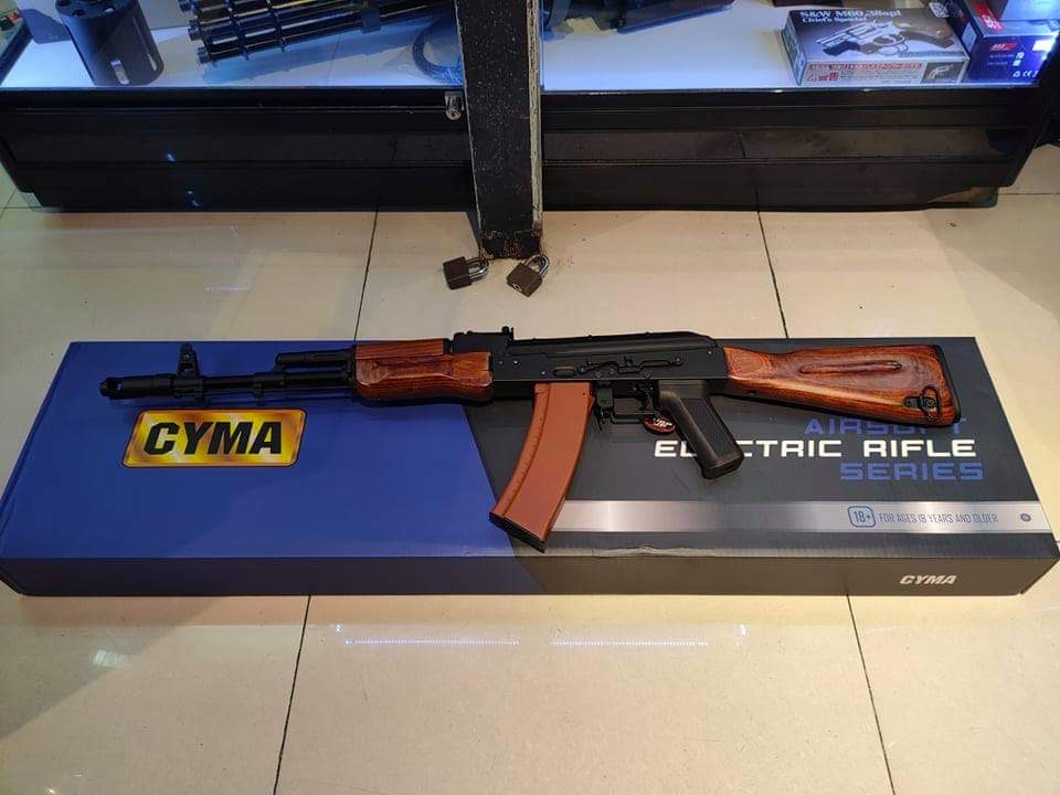 AK74 CM048 เหล็กแท้ ไม้แท้ Blue Edition