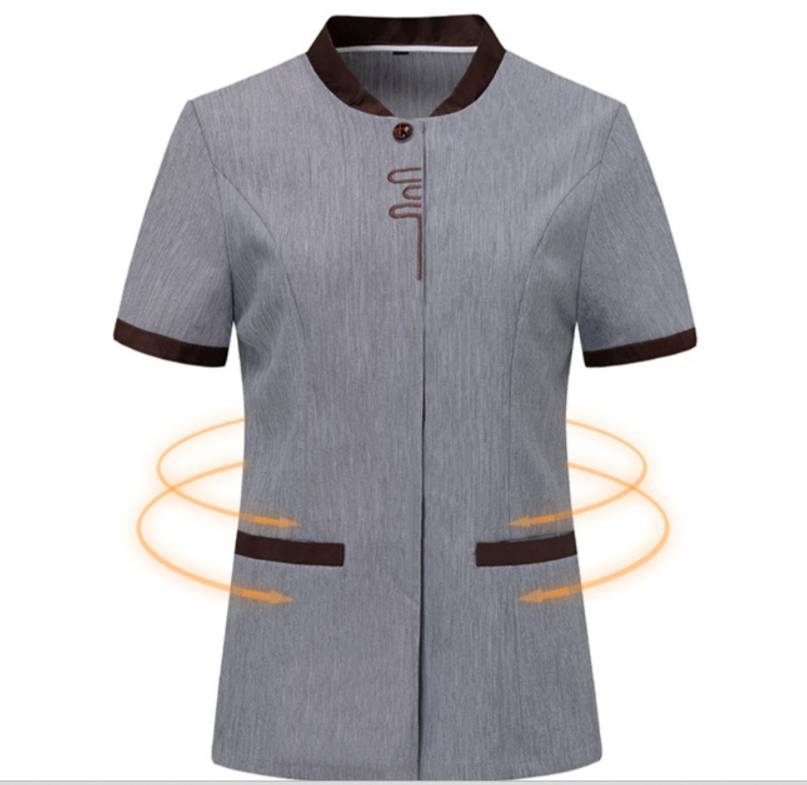 เสื้อแม่บ้าน ชุดพนักงานทำความสะอาด ชุดแม่บ้าน