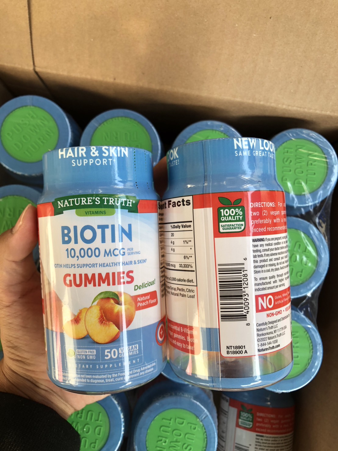 Nature's Truth Biotin 10,000 MCG Gummies (บรรจุ 50 gummies)