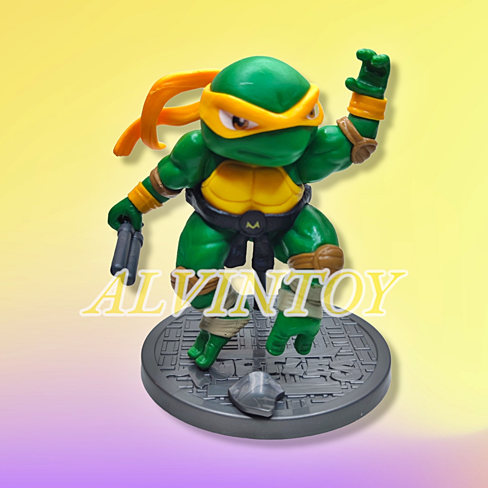 Figures Ninja Turtles - เต่านินจา เซ็ต 4 ตัว ขนาดความสูง 12.5 cm. พร้อมฐาน