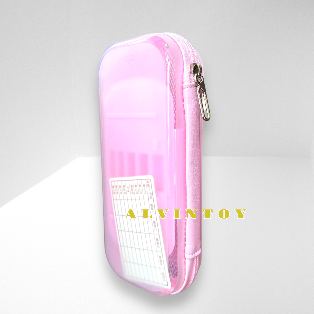 กระเป๋าดินสอไฟเบอร์ซิปรอบ Kitty คิตตี้