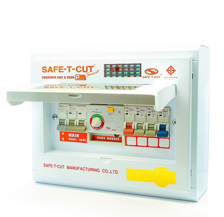 ตู้ RCBO 4 ช่อง Safe-T-Cut
