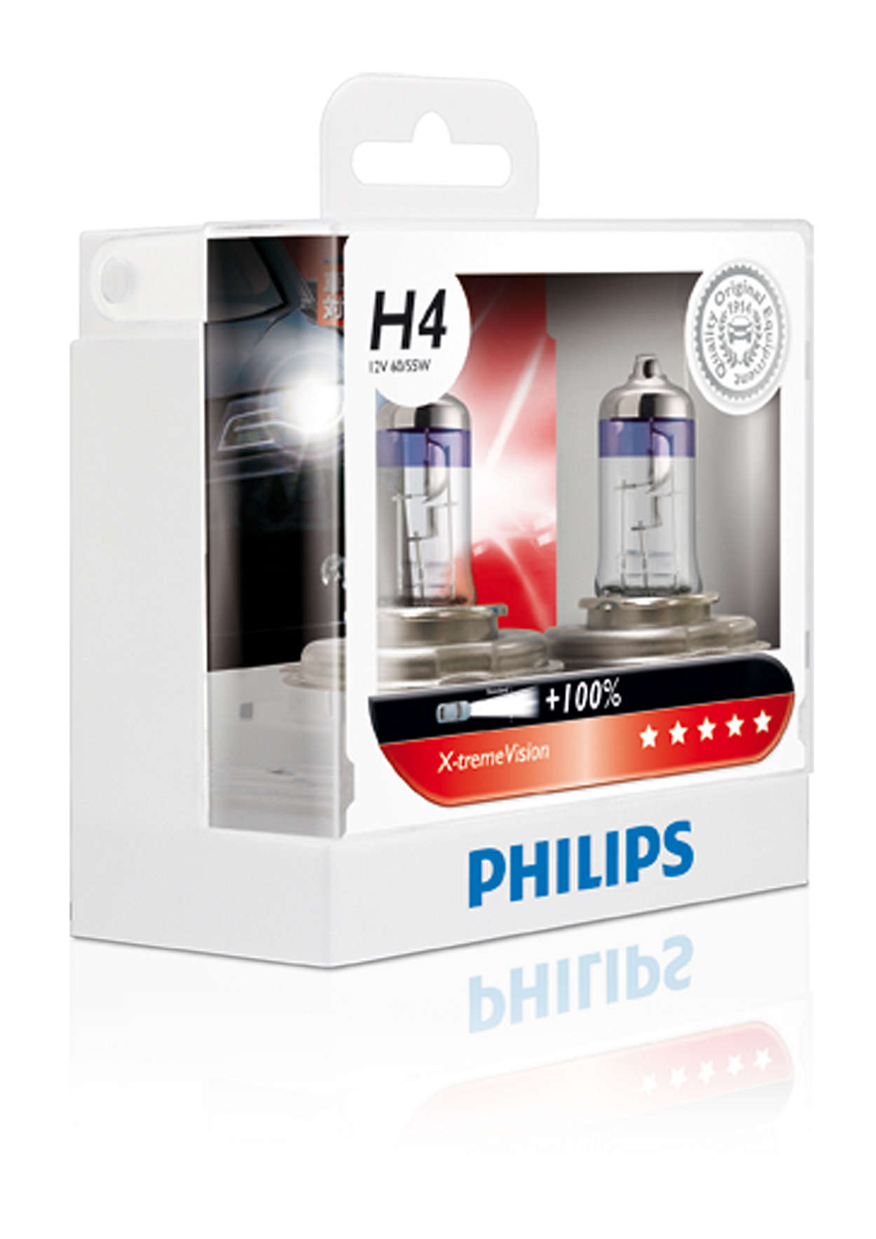 หลอดไฟ Phillip XV H4 100% 55W