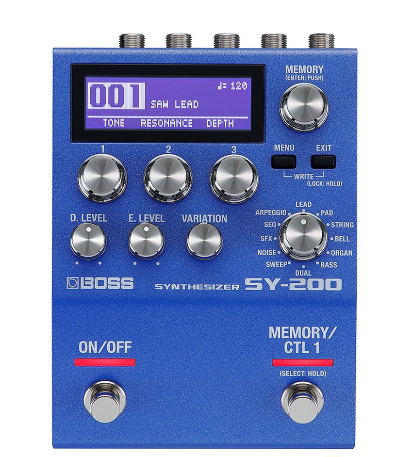 Boss SY-200 *ของแท้รับประกันศูนย์* เอฟเฟคกีตาร์/เบส เสียง Synthesizer แบบ Polyphonic