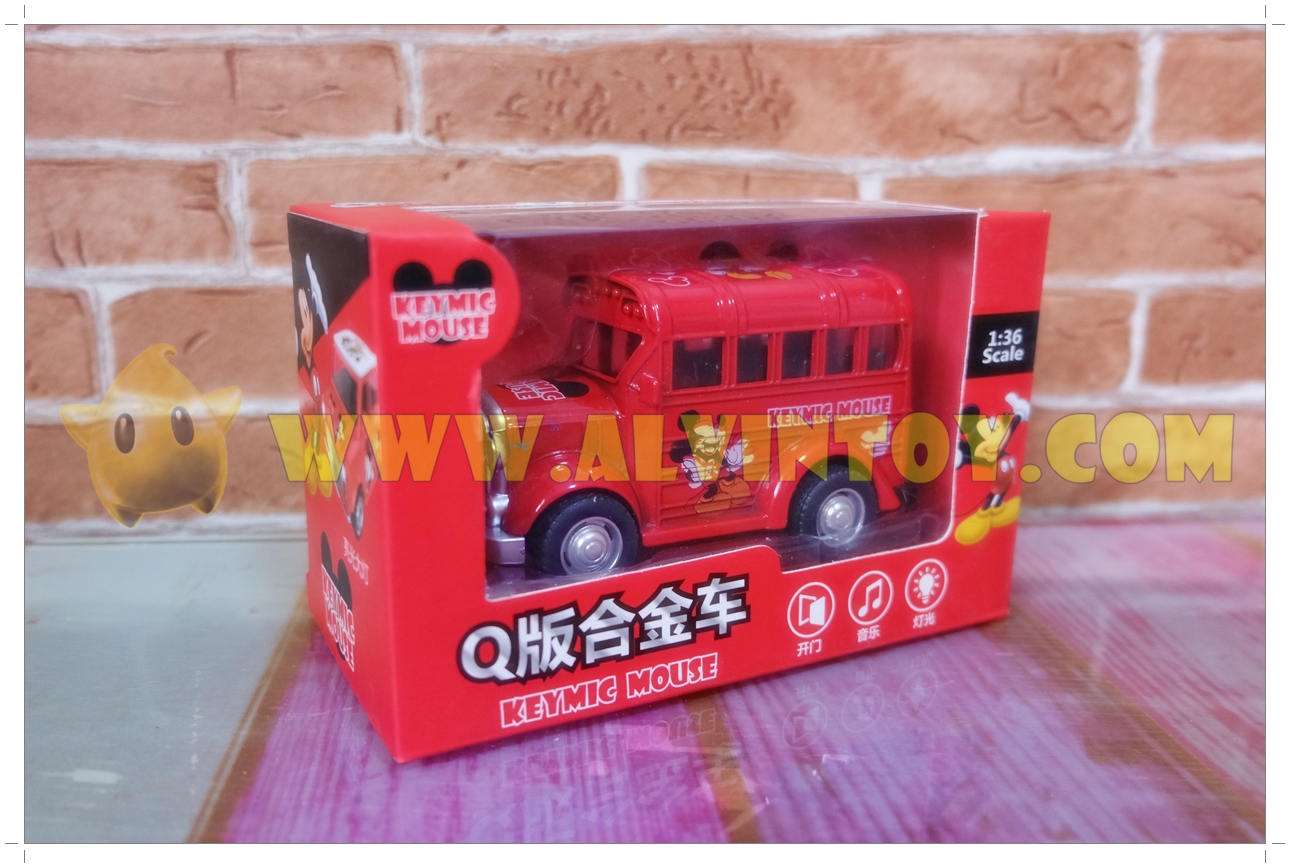 รถเหล็ก Mickey Mouse - มิกกี้ เมาส์ มีเสียงมีไฟ Scale 1:36