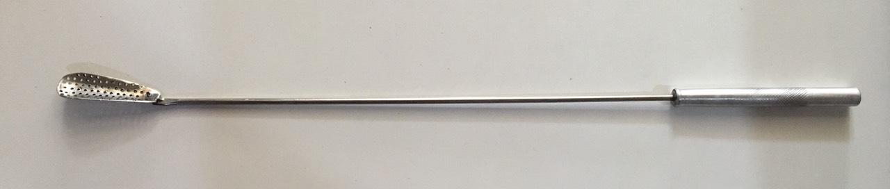 ช้อนตักโปรโตคอร์ม สแตนเลส สำหรับตักเนื้อเยื่อหรือโปรโตคอร์มในขวด ความยาว 36 ซม.