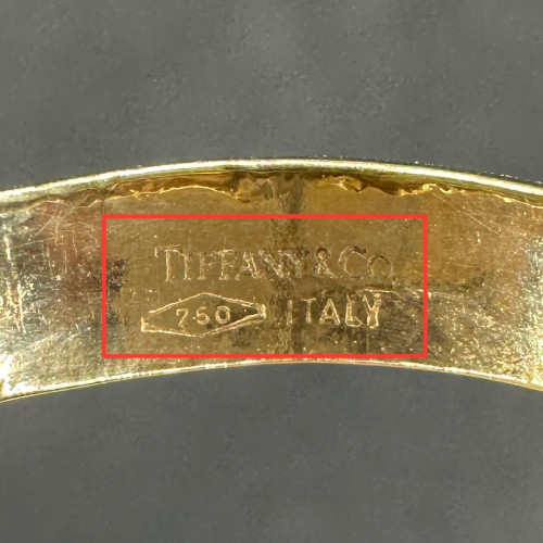 รหัส 64079 แหวน ปลอกมีด Tiffany & Co. ทอง18K ขนาด 63 นน. 7.00 g