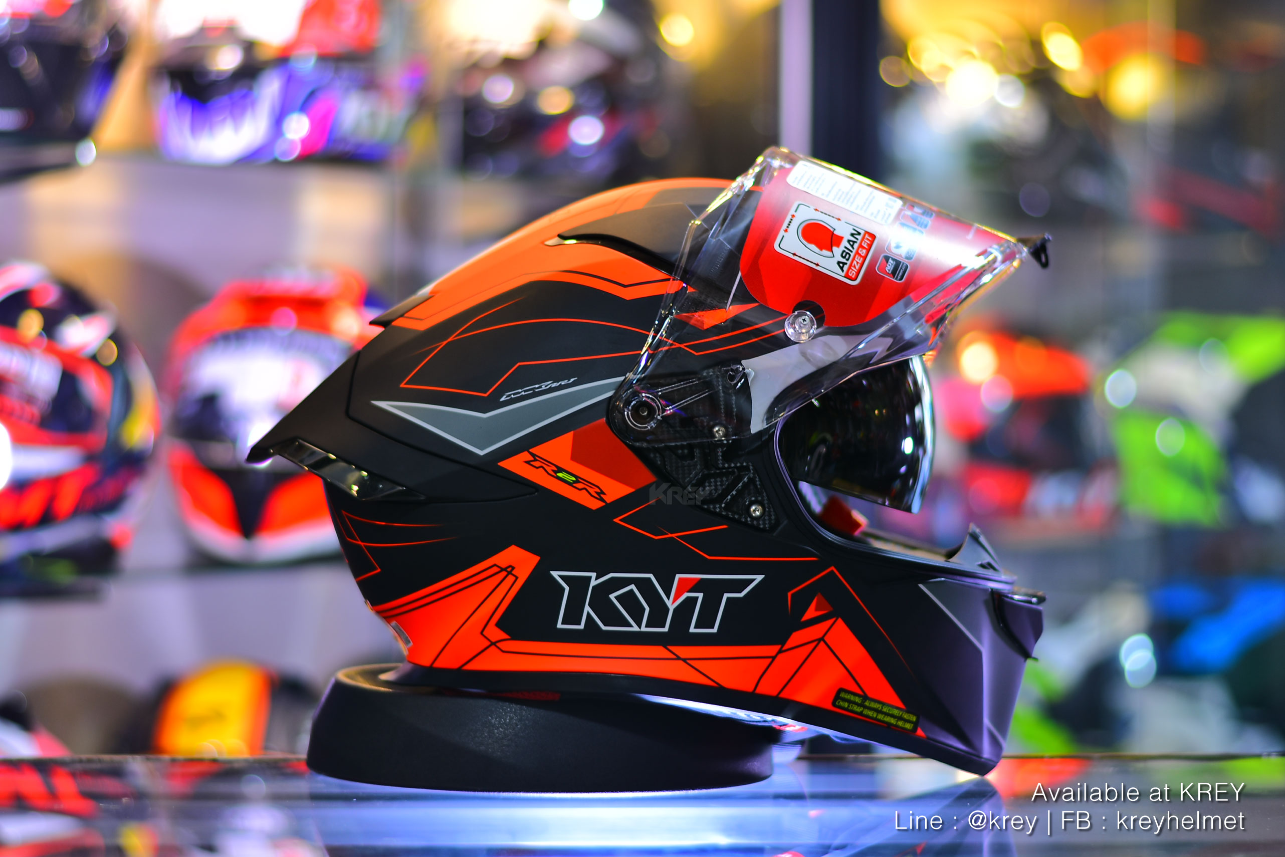 KYT model R2R Pro Led Matt Black Red