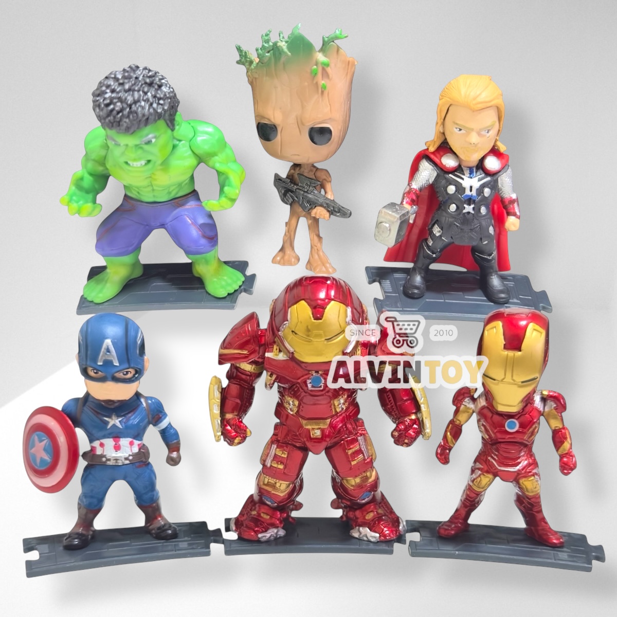 Figure Avengers End Game - อเวนเจอร์ เอ็นเกมส์ 1 ชุด มี 6 แบบ ส่งเร็วจากกทม.