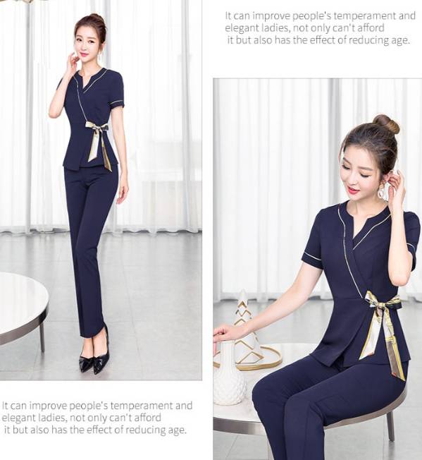 ชุดคลินิกความงาม ชุดร้านนวดสปา ชุดพนักงานต้อนรับ ชุดพนักงานเสริมสวย