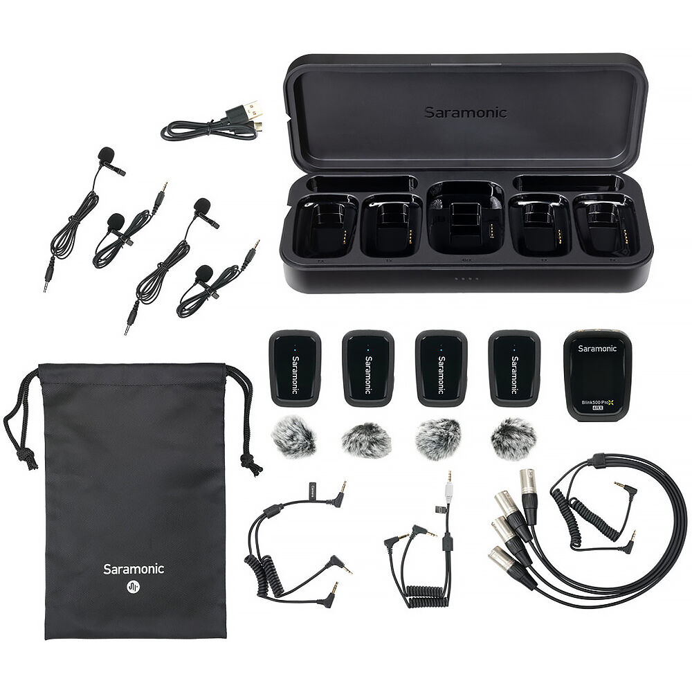 Saramonic Blink500 ProX B8 *ของแท้รับประกัน 2ปี* ไมค์ไร้สาย 4 Person 2.4GHz Digital Wireless Microphone System