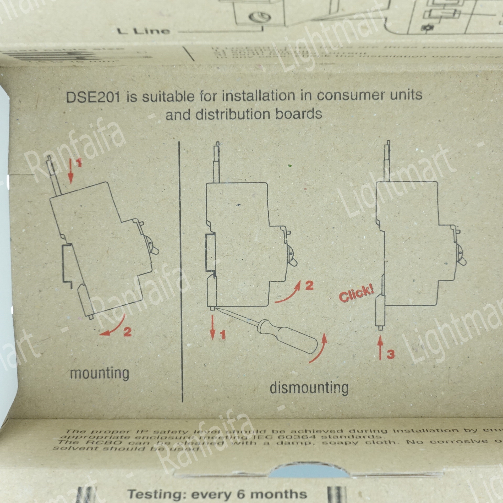 ลูกเบรกเกอร์ย่อย 1P กันไฟดูด (RCBO) 16-32A 30mA "ABB"