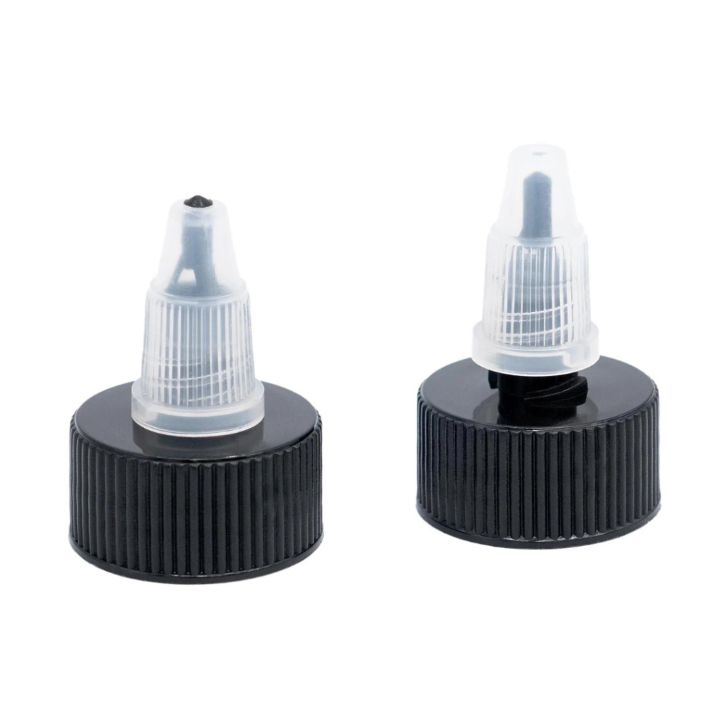 ฝาเกลียวพลาสติกสีดำ ขนาด24mm สำหรับขวดสี Angelus 4oz