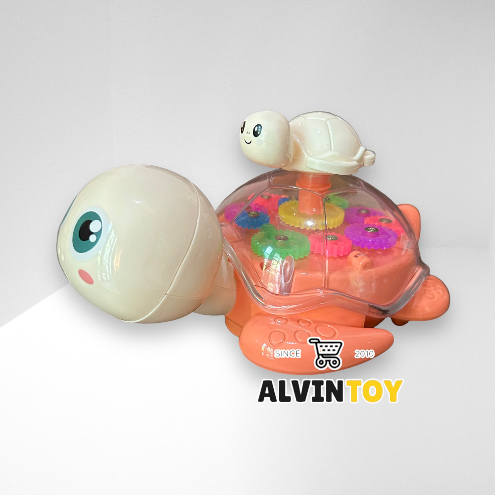 ของเล่น เต่า Lucency gear Turtle วิ่งได้ ชนถอย มีเสียง มีไฟ