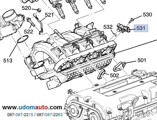 MAPเซ็นเซอร์ท่อไอดี SONIC 1.4l