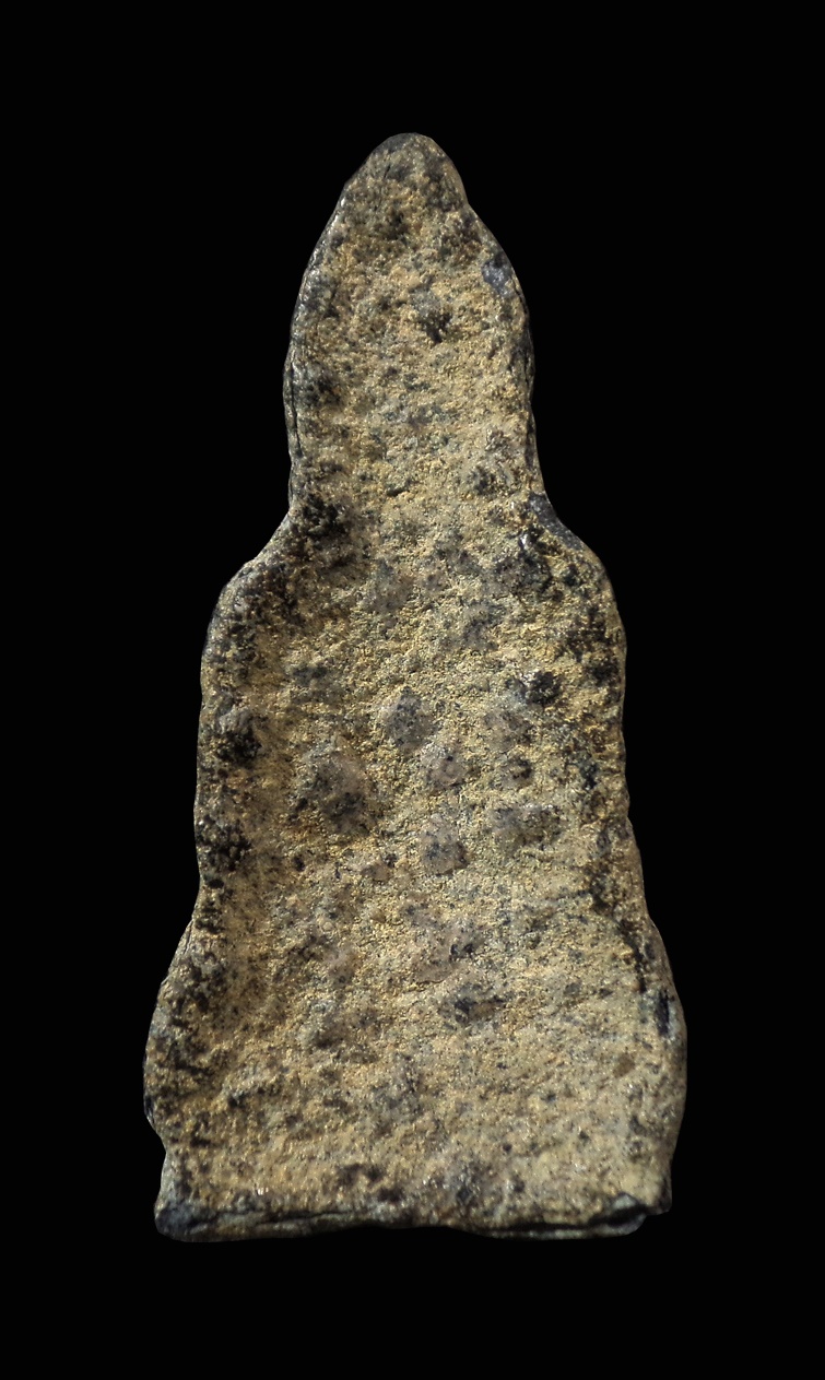 พระหูยาน เนื้อชินเขียว ไขขาวปานดำเต็ม