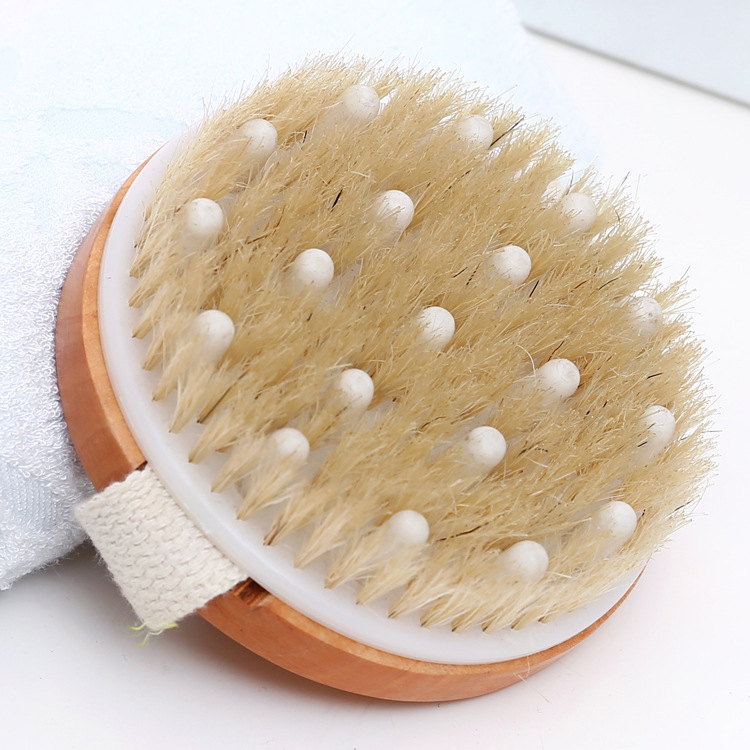 แปรงอาบน้ำ ขัดผิว แบบมีซิลิโคนปุ่ม แบบสวมมือ(1 ชิ้น) Bath brush with silicone button (1 piece)