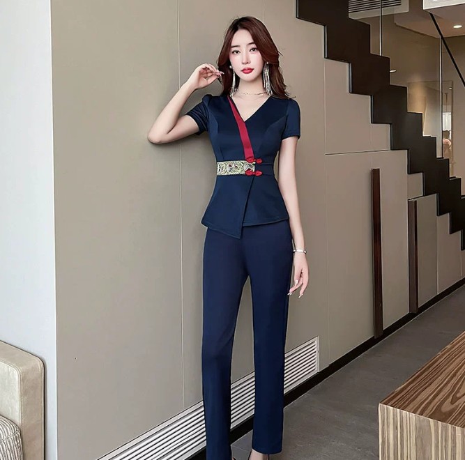 ชุดนวดสปา ชุดพนักงานนวด ชุดพนักงานซาวน่า เสริมสวย