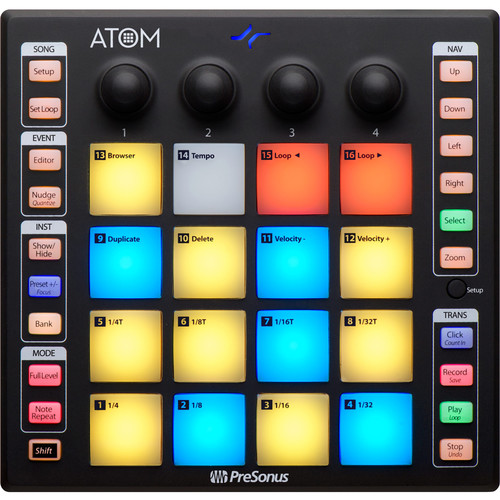 PreSonus ATOM Producer Lab ชุดผลิตงานโปรดักชั่น,ออดิโออินเตอร์เฟส, ไมค์, คอนโทรลเลอร์ ฟรีซอฟต์แวร์ Ableton Live Lite ฯลฯ รับประกัน 1 ปี