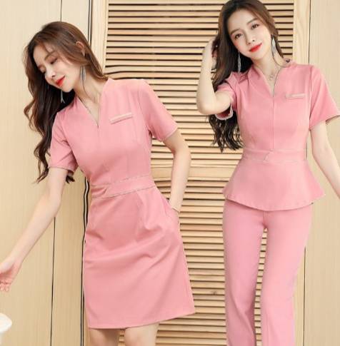 ชุดคลินิกความงาม ชุดนวดสปา ชุดพนักงานต้อนรับ