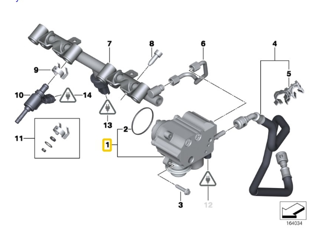 ปั๊มแรงดันสูง R56-R60 เครื่องN18 / High-pressure pump, 13517592429