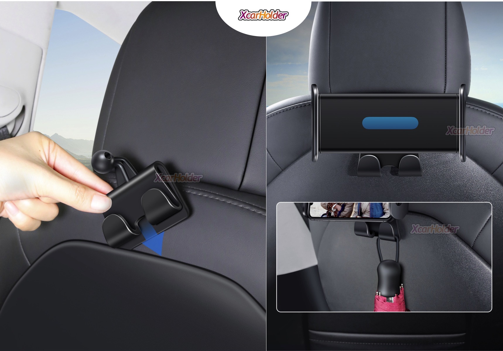 Tesla Model 3 Y Back seat Tablet holder ที่วางแทบเลตในรถ สำหรับผู้โดยสารตอนหลัง