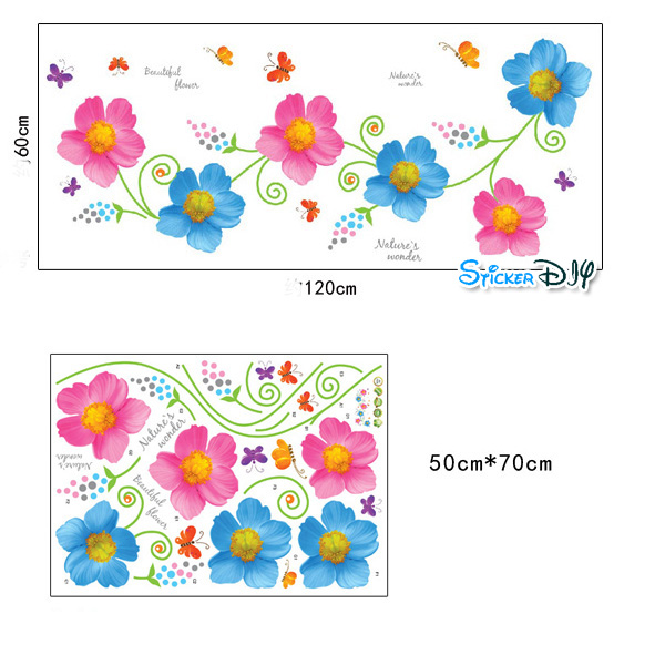 Transparent Wall Sticker สติ๊กเกอร์ติดผนัง Nature's wonder (กว้าง108cm.xสูง78cm.)