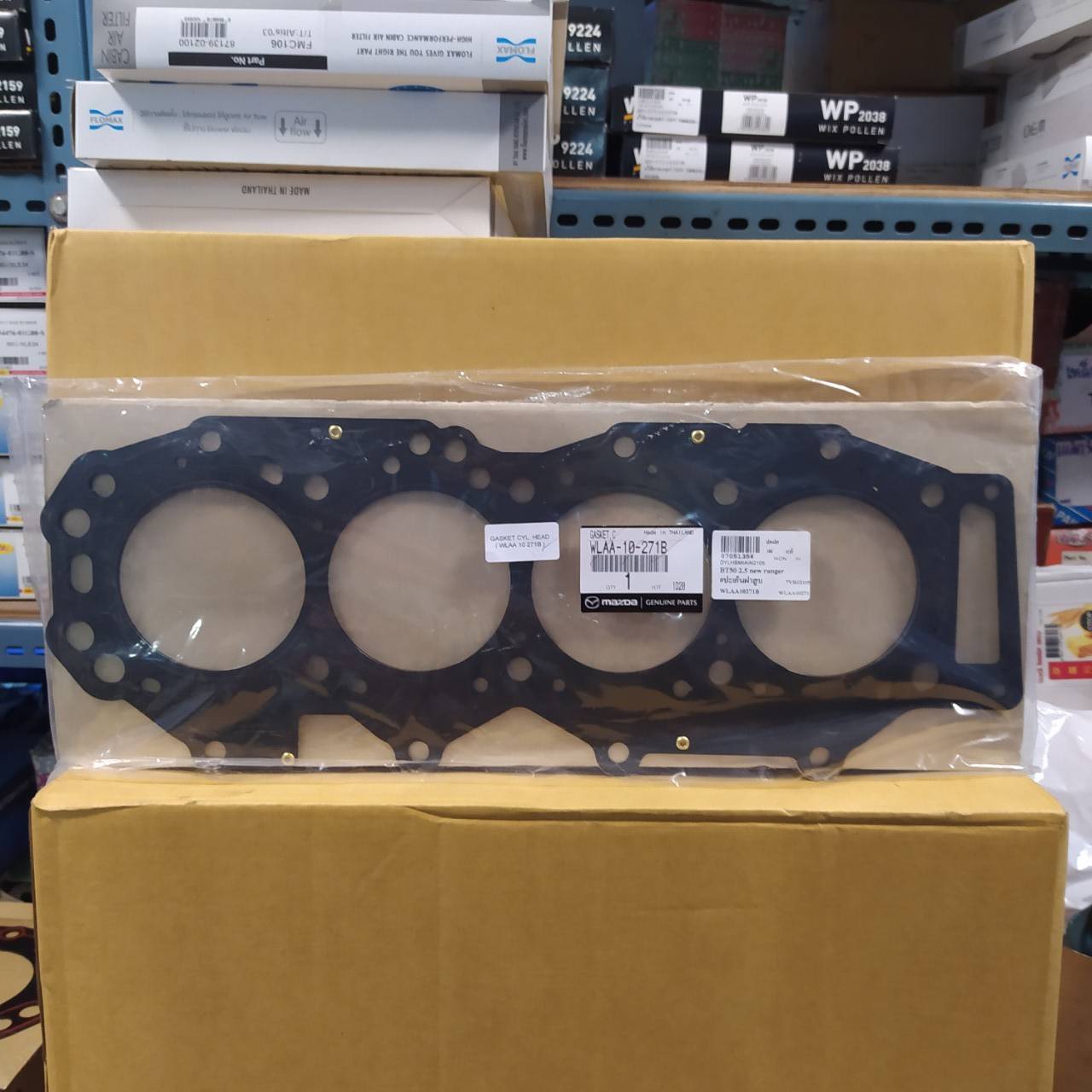 (แท้ศูนย์) (ประกัน 1 เดือน) ประเก็นฝาสูบ MAZDA / FORD FIGHTER / RANGER BT50 ปี 2006-2009 / WLC / มาสด้า ไฟเตอร์ เรนเจอร์ บีที 50 เครื่อง 2500 / WLAA-10-271B (แบบเหล็ก) BT50 ตัวแรก