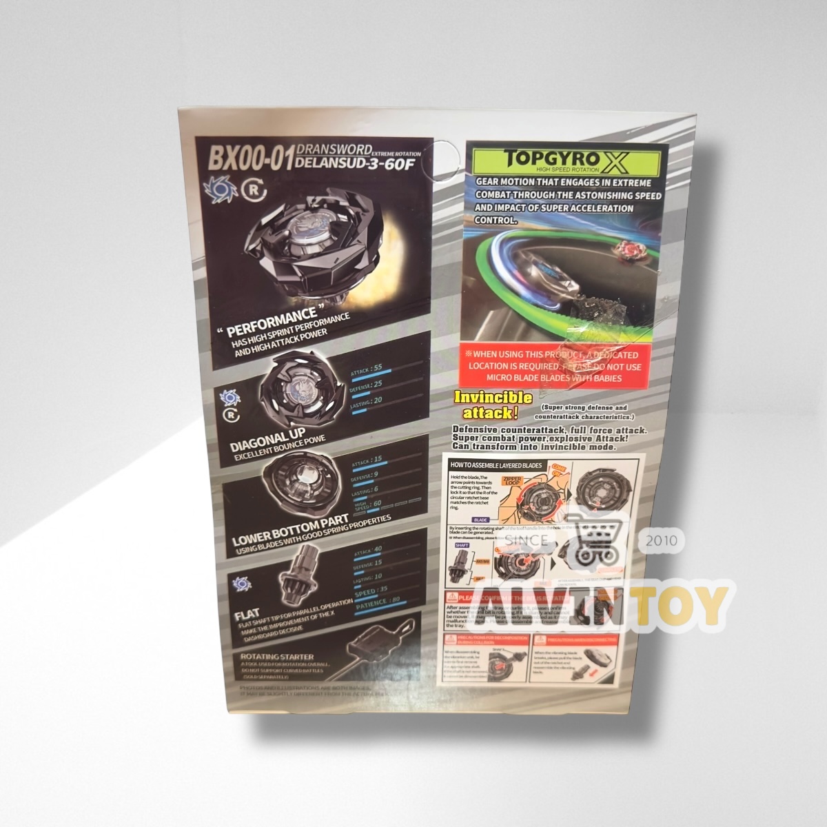 BEYBLADE เบย์เบลด TOPGYRO X ชนกระจาย มาพร้อมอุปกรณ์