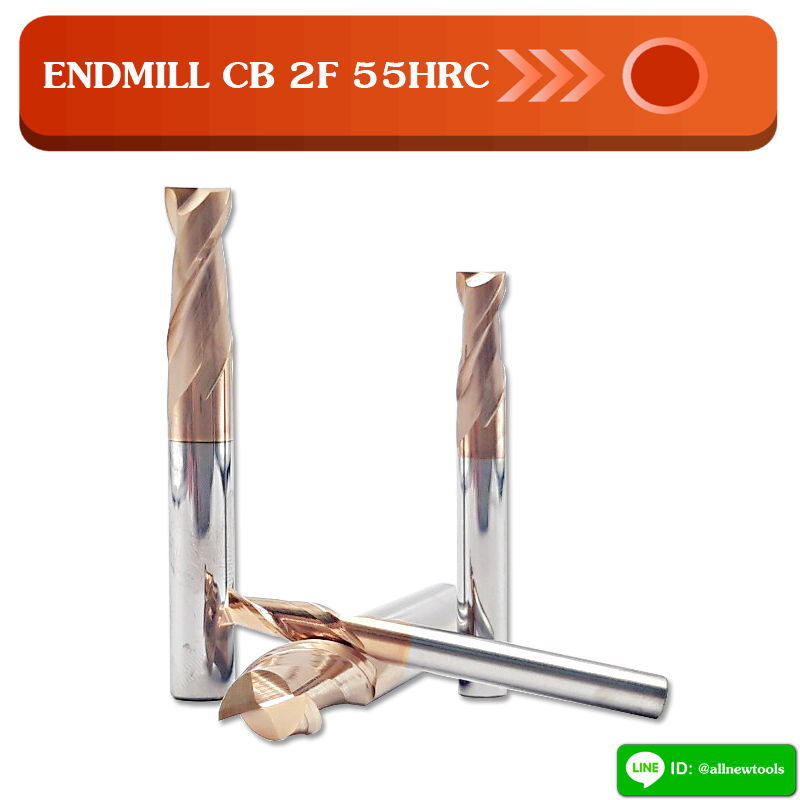 ENDMILL CB 2F 55HRC