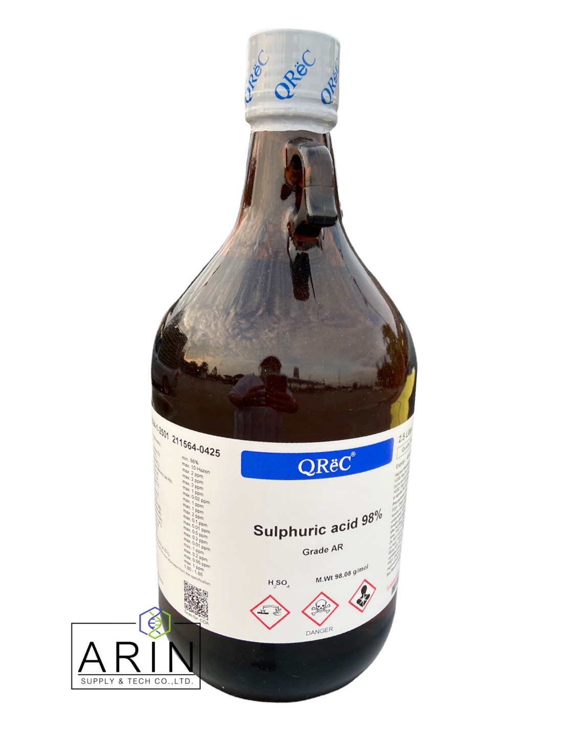 Sulphuric Acid 98% - QReC New Zealand