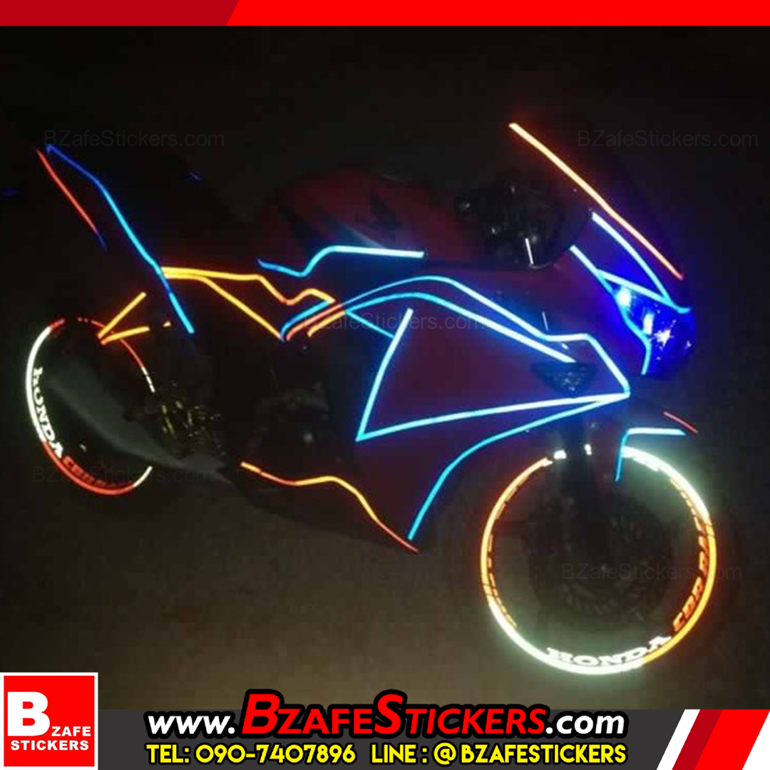 รีวิว สติ๊กเกอร์สะท้อนแสงติดขอบล้อ 3M, Kiwalite สติ๊กเกอร์ติดล้อ สติ๊กเกอร์แต่งรถ