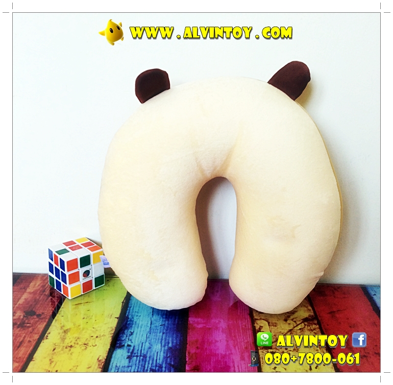 หมอนรองคอตัวยู ลายหมี