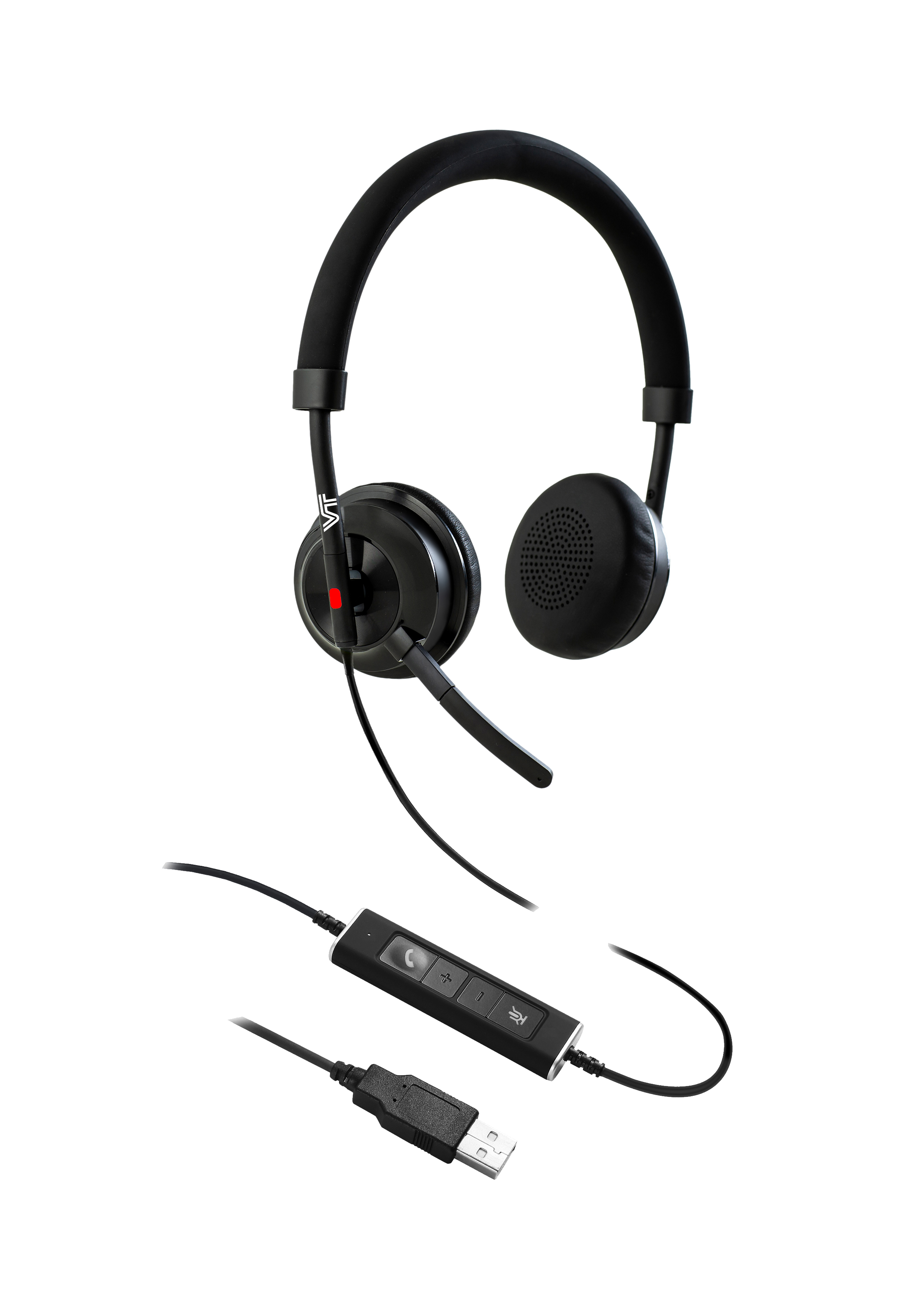 Premium Headset VT8200 DUO USB ชุดหูฟังมีไมค์แบบหูคู่ เชื่อมต่อแบบ USB
