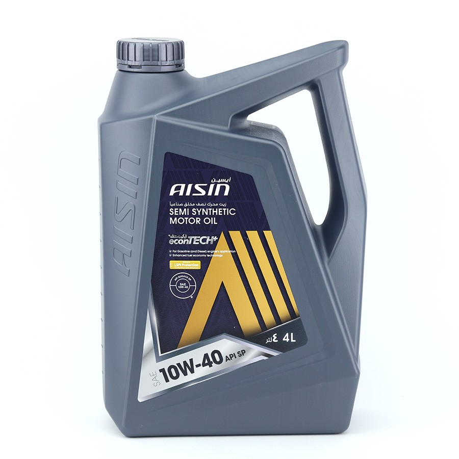 AISIN น้ำมันเครื่อง กึ่งสังเคราะห์ เบอร์ 10W-40 ขนาด 4L. ของแท้ เกรดหนึ่งหมื่นกิโล น้ำมันหล่อลื่น'ไอชิน' / ESSNP1044P