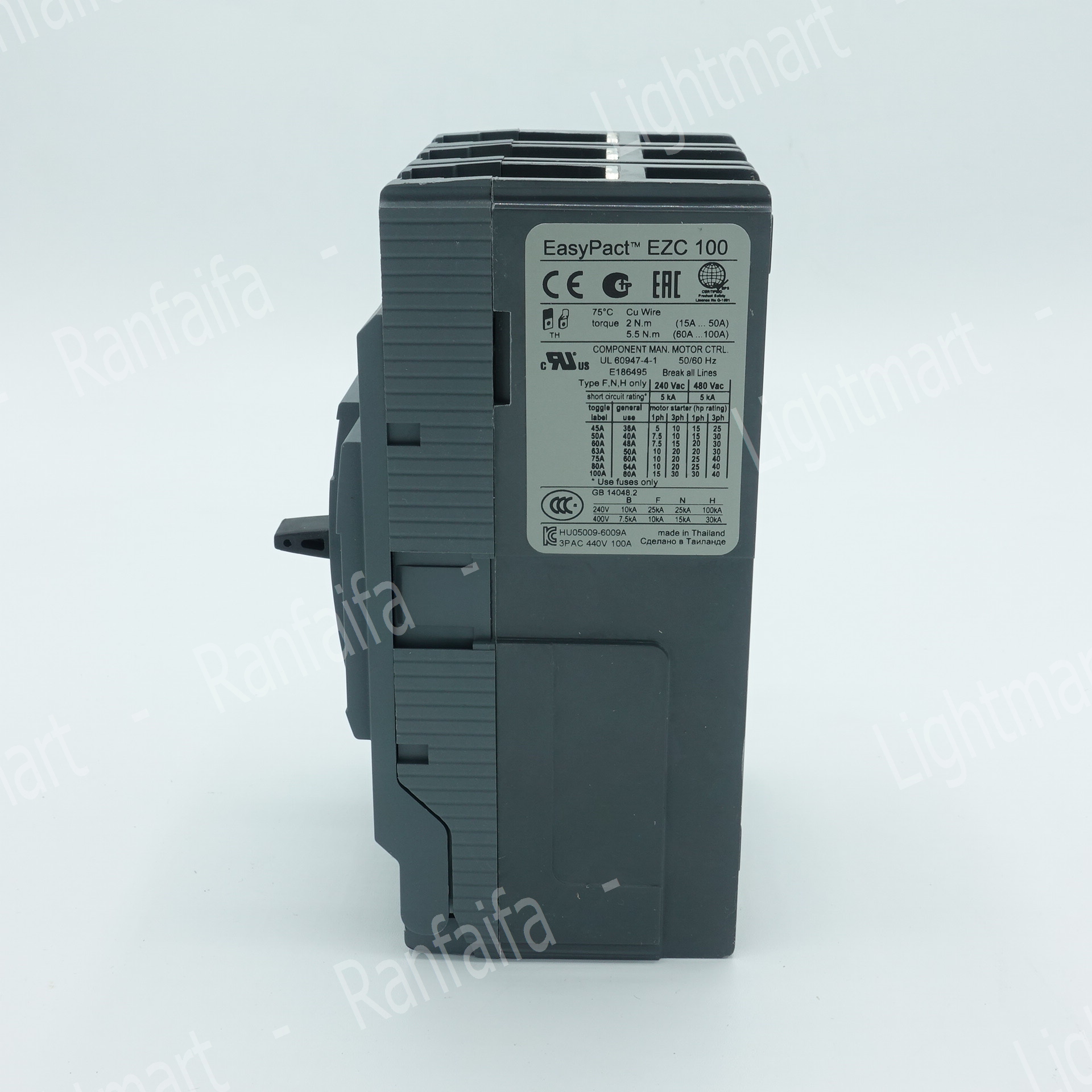 เมนเบรกเกอร์ 3P EZC100H (30kA) Schneider