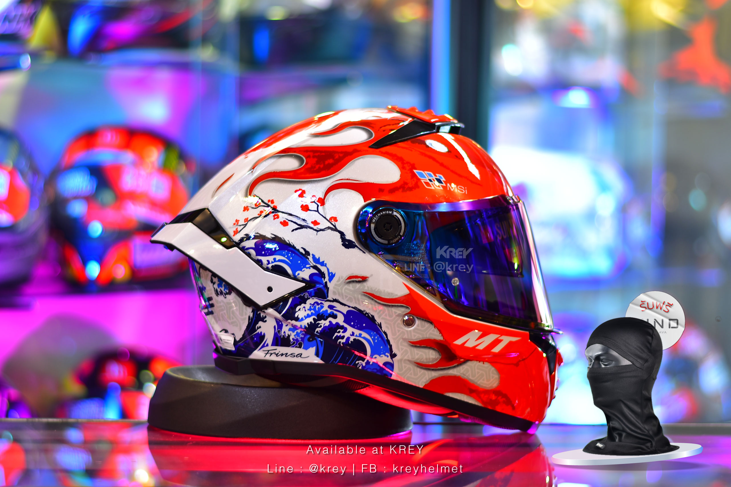 MT model THUNDER 4 SV YAMANAKA JAPAN GLASS WHITE RED