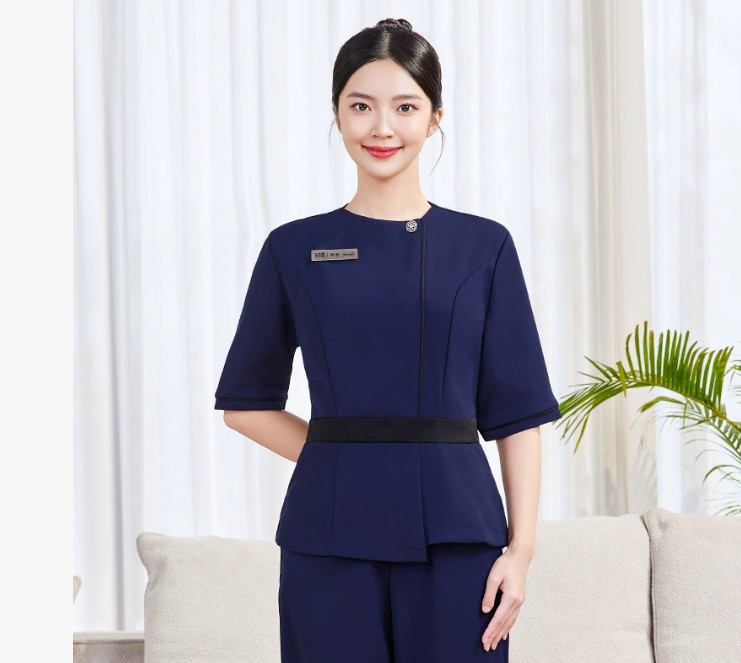 ชุดสปาเพื่อสุขภาพ ชุดนวดสปา ชุดพนักงานศูนย์ความงามทางการแพทย์ การแช่เท้า ร้านเสริมสวย (แยกขายเสื้อ)