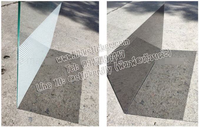 สติ๊กเกอร์ซีทรูติดกระจก สีดำ (หน้ากว้าง 90 cm.) เมตรละ 149 บาท