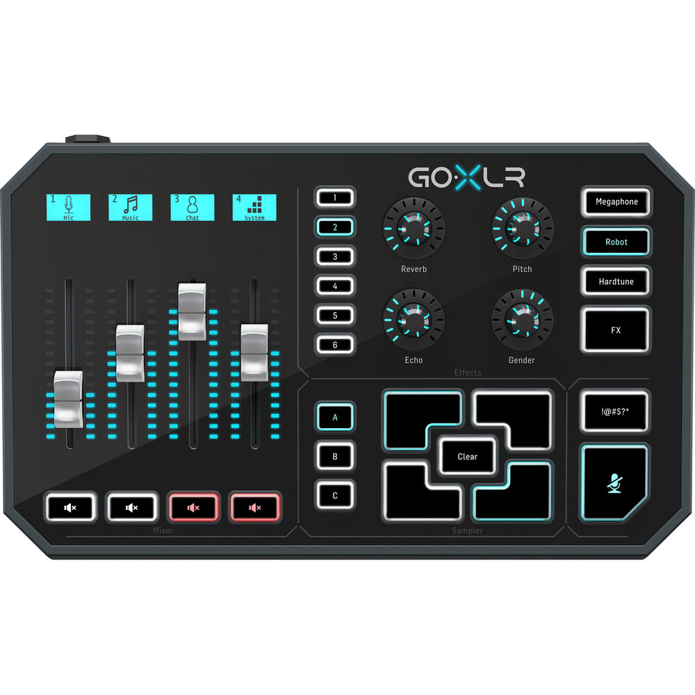 TC Helicon GO XLR - บรอดคาสท์มิกเซอร์, 4 Channel, ปรีไมค์ Midas preamp, เอ็ฟเฟ็กต์ในตัว, จัดรายการ, ไลฟ์สด, รองรับ Windows รับประกัน 1 ปี
