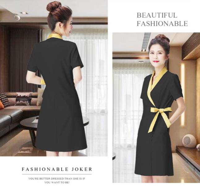 ชุดสปา ชุดคลินิกความงาม ชุดพนักงานต้อนรับ