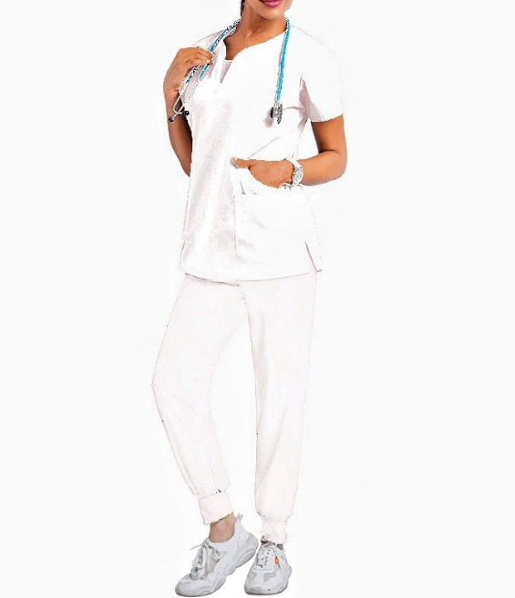 ชุดหมอผ่าตัดทันตแพทย์ ชุดพยาบาลโรงพยาบาลซักง่ายแห้งเร็ว ชุดทำงานคลินิก